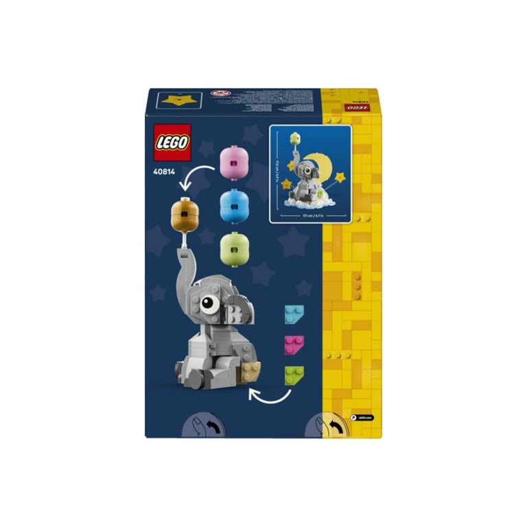 LEGO Icons 40814 Bébé éléphant dans le ciel Astronaute 402 pièces Bleu - Neuf