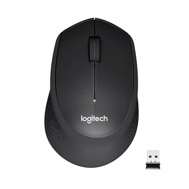 LOGITECH - Ratón inalámbrico M330 Silent Plus - Negro