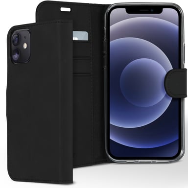 Accezz Étui de télephone Wallet pour Apple iPhone 12 (Pro) - Noir