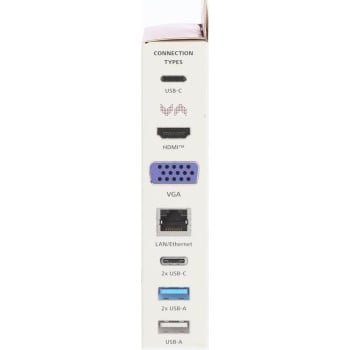 Hama 00200111 station d'accueil USB 3.2 Gen 1 (3.1 Gen 1) Type-C Argent, Blanc