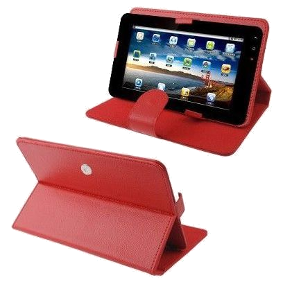 Protection Intégrale Rouge Compatible Avec Tablette 9 Pouces Étui Simili Cuir Faux cuir YONIS