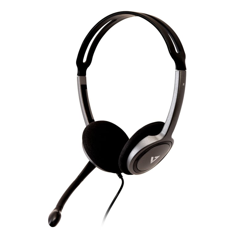 Casque V7 HA212-2EP – Avec Fil, Microphone Omnidirectionnel, Binaural