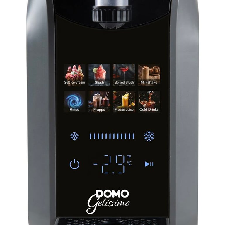 Machine 3 en 1 à granités DOMO boissons glacées et glace italienne Gelissimo DO9308I 18 7 programmes - vue 3