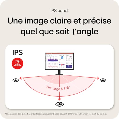ECRAN LG 24   Noir IPS 16:9 5ms 2560x1440 100Hz 250cd/m2 HDR 10 HDMI USB Type-C Sortie Casque Black Stabilizer Mode Lecture VESA 100x100 Pied inclinable - Neuf