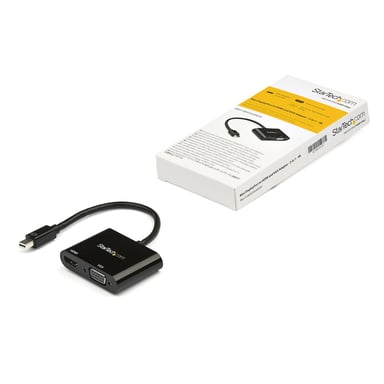 StarTech.com Adaptateur Mini DisplayPort vers DVI ou HDMI - Convertisseur 2-en-1 - 4K 60 Hz