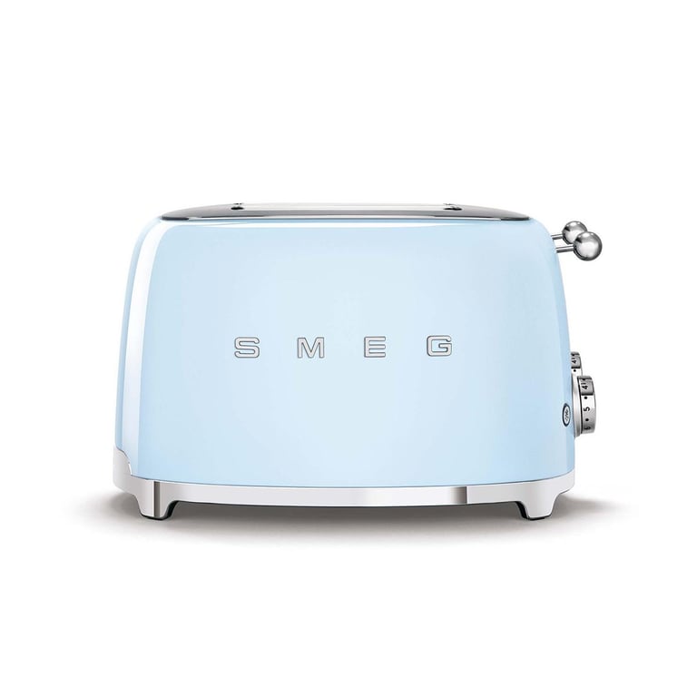 Grille-pain Smeg style années 50 pouces « GLOSSY Blue 4x4 pouces » TSF03PBEU - Neuf