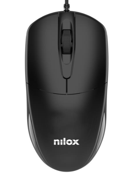 Nilox MOUSB1011 souris Bureau USB Type-A Optique 1200 DPI - Neuf