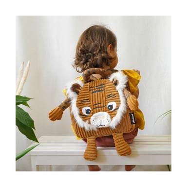 Sac à dos en velours Speculos Le Tigre pour enfants