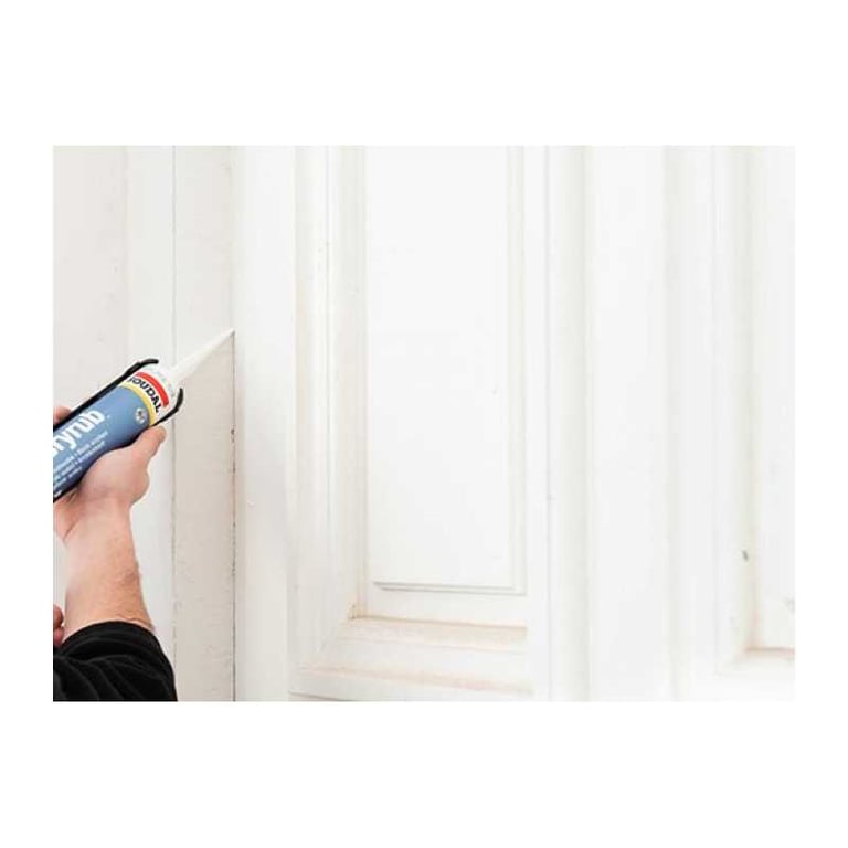 Mastic acrylique Soudal ACRYRUB F4 cartouche 300 ml étanche recouvrable Gris - Neuf
