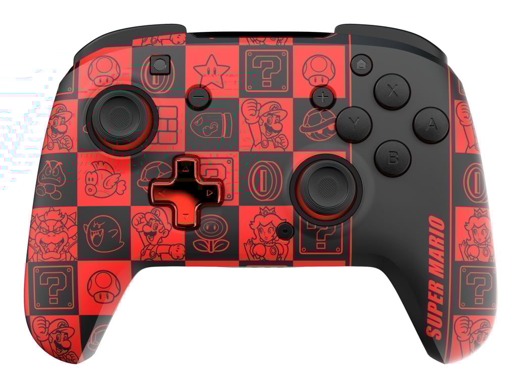 PDP REMATCH GLOW Manette de jeu Nintendo Switch, Nintendo Switch OLED, Noir, Vert, Rouge - Neuf