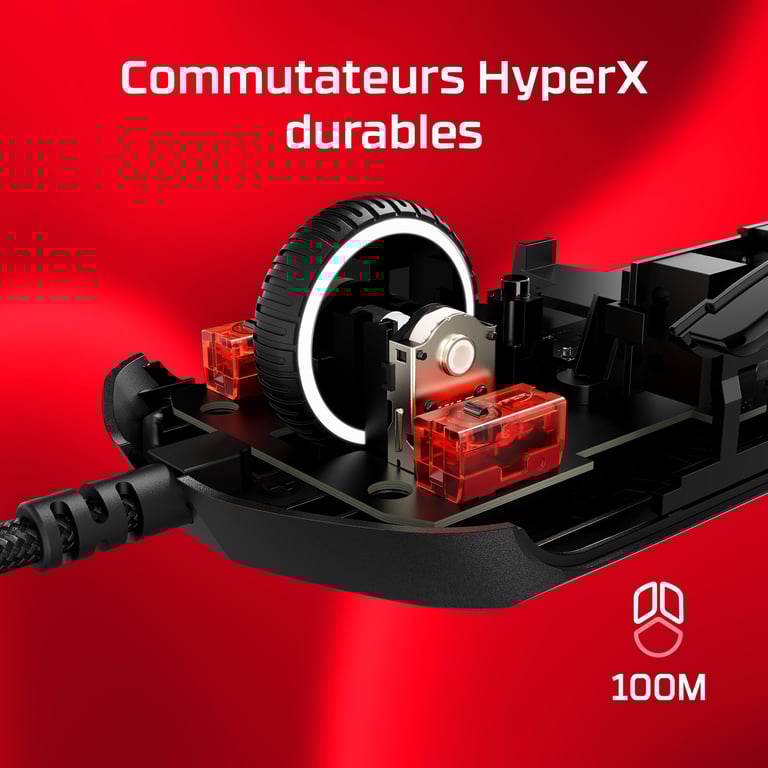 HyperX Pulsefire Haste 2 - Souris gaming (blanc) - Neuf