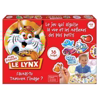 Jeu de société Mon Premier Lynx - 36 images pour enfants de 2 à 4 ans