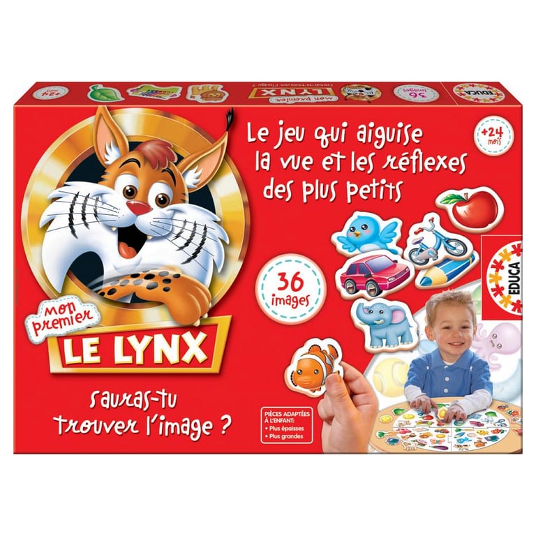 Educa Mon Premier Lynx Jeux de Société Enfant | Version Adaptée pour Les 2 | Développe la Mémoire et 'Acuité Visuelle | Idéal pour Jouer en Famille 15492 - vue 6