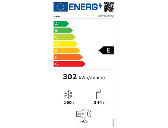 Réfrigérateur Multi Portes Haier HFR79F19EFGK – 703 L, Total No Frost, 35 dB - vue 3