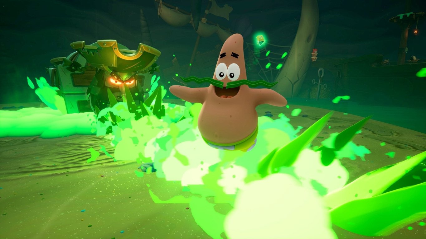 Jeu vidéo THQ NORDIC Bob l'Éponge : Les Titans des Marées Xbox Series X Aventure/Plate-forme 3D PEGI 7 Vert néon - Neuf