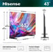 Hisense 43Q7S 109,2 cm (43'') 4K Ultra HD Smart TV Wifi Negro