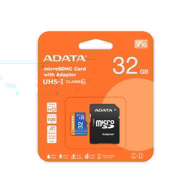 ADATA 32GB, microSDHC, Classe 10 32GB UHS-I Classe 10