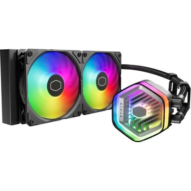 Cooler Master MasterLiquid 240 ATMOS Processeur Kit de refroidissement du liquide 12 cm Noir - Neuf