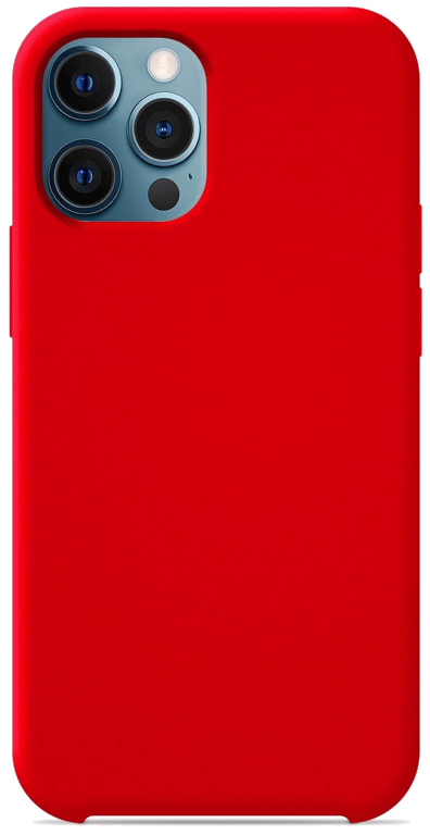 Coque silicone unie compatible Soft Touch Rouge Apple iPhone 12 Pro Max