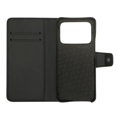 Xiaomi Mi 11 Ultra funda de piel - Solapa billetera - Negro - Piel lisa