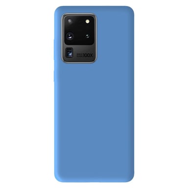 Coque silicone unie Mat Bleu compatible Samsung Galaxy S20 Ultra