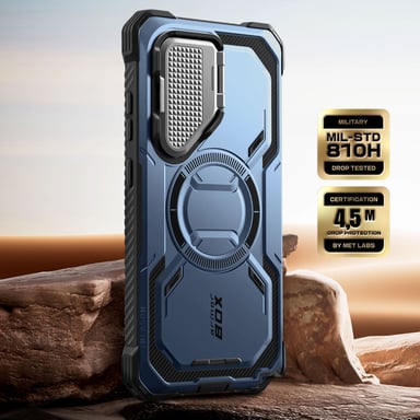 Coque Intégrale pour Samsung S25 Ultra Antichoc Compatible MagSafe Bleu