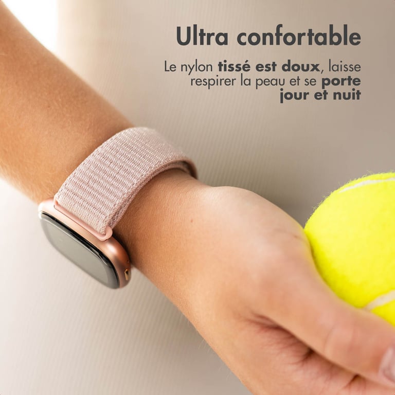 imoshion Bracelet en nylon avec fermeture velcro pour Fitbit Versa 3 / 4 Neuf - vue 2