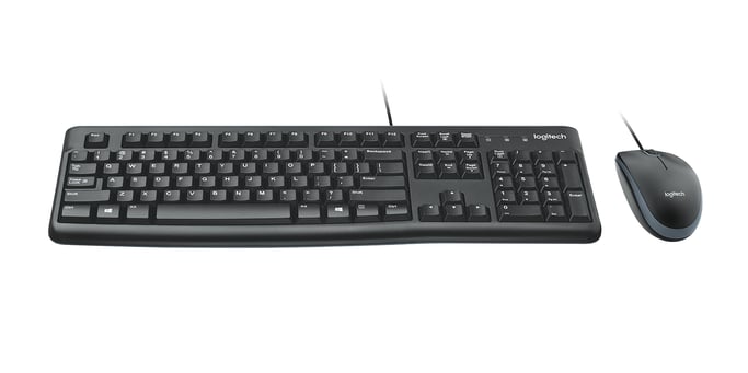 Logitech Desktop MK120 teclado Ratón incluido USB AZERTY Francés Negro