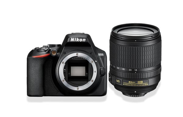 Nikon D3500 + AF-S DX 18–105 VR Juego de cámara SLR 24,2 MP CMOS 6000 x 4000 Pixeles Negro