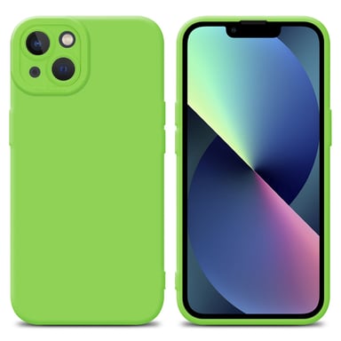 Coque pour Apple iPhone 13 en FLUID VERT Housse de protection Étui en silicone TPU flexible
