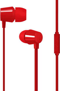 K Cuffie intrauricolari, rosso fuoco