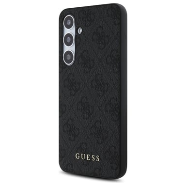 Funda Guess para Samsung S24 FE S721 funda rígida gris 4G Metal Gold Logo