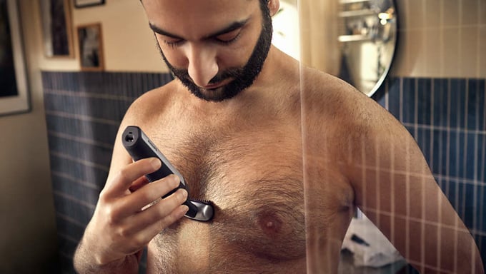 Tondeuse pour homme Philips BG5021/15 - Corps complet, rechargeable, avec accessoire pour le dos