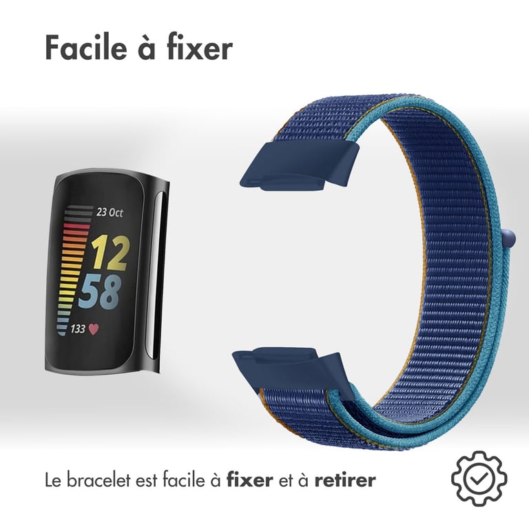 imoshion Bracelet en nylon pour le Fitbit Charge 5 Taille Neuf - vue 2