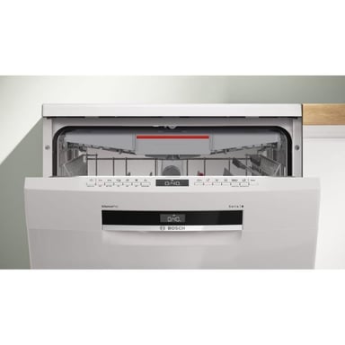 Lave-vaisselle pose libre BOSCH SSMS6ZCW12F SER6 - 14 couverts - Induction - L60cm - 38 dB - tiroir