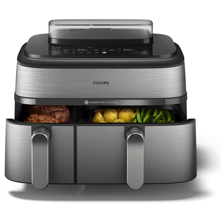 Airfryer Philips NA555/00 Série 5000 – 2750W, 9L, Double Panier, 19 Modes de Cuisson - vue 5