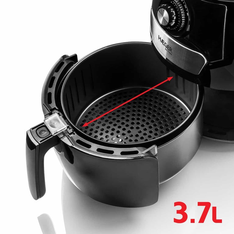 Friteuse D'Air Chaud Haeger AF-M37.002A – Capacité 4,2 L, 1500 W, Rotatif - vue 2