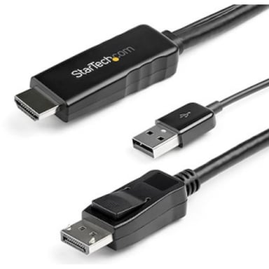 StarTech.com - HD2DPMM2M - Cable adaptador HDMI a DisplayPort - 2m - 4K 30 Hz - HDMI 1.4 a DP 1.2