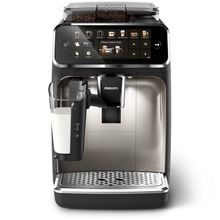 Philips Série 5400 Noir / Chrome EP5447/90 Machine expresso broyeur,12 boissons, carafe LatteGo - Neuf