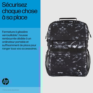 HP Mochila Campus XL con patrón de mármol