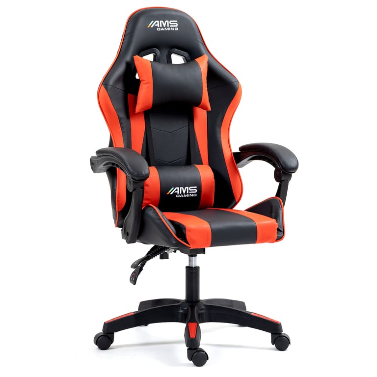 Siège gaming AMS GAMING GAMER02 & Coussin lombaire Appuie tête - vue 3