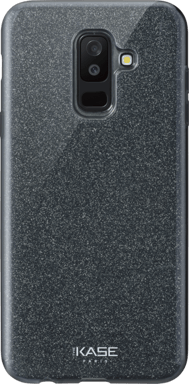 Coque slim pailletée étincelante pour Samsung Galaxy A6+ 2018, Noir