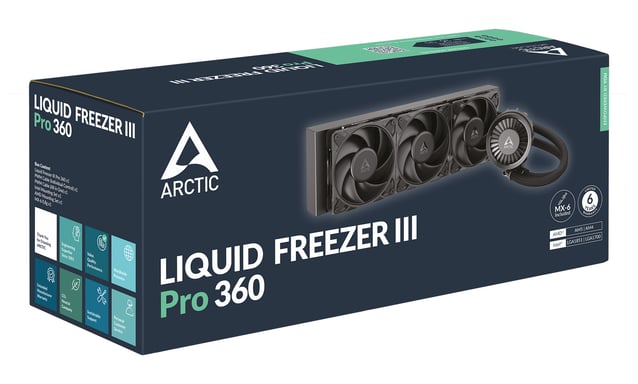 ARCTIC Liquid Freezer III Pro 360 Procesador Kit de refrigeración líquida 12 cm Negro 1 pieza(s)