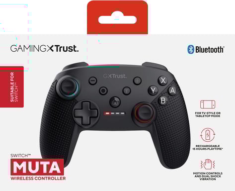 Trust GXT 1246 MUTA Nero Bluetooth Joystick analogico/digitale Nintendo Switch, Nintendo Switch Lite, Nintendo Switch OLED