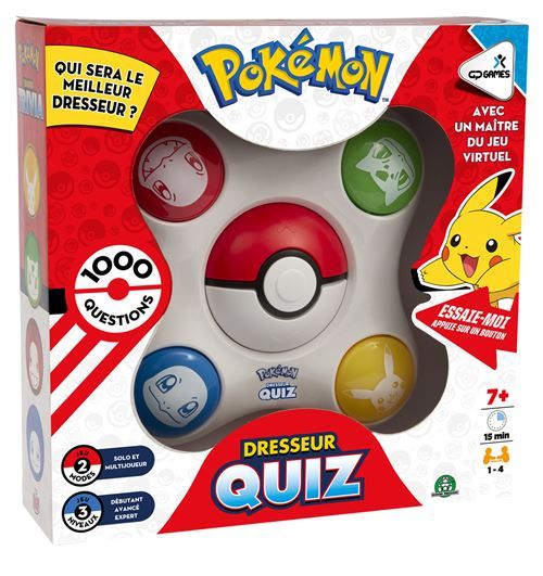 Jeu d’Ambiance Giochi Preziosi Pokémon Dresseur Quiz – Jeu de Trivia, 1 à 4 Joueurs - vue 3