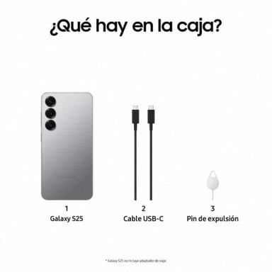 Galaxy S25 (5G) 256 GB, plateado