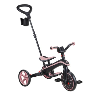 Triciclo Explorer 4 in 1 Pieghevole Rosa Pastello per Bambini