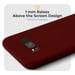 Moozy Minimalist Series Coque en silicone pour Samsung S8, Vin Rouge – Finition mate fine et souple en TPU