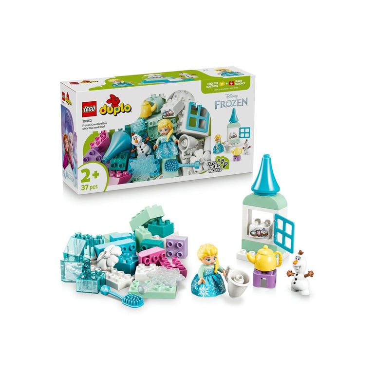 Boîte créative LEGO DUPLO Disney Frozen 10462 avec Elsa et Olaf 37 pièces Bleu clair - Neuf