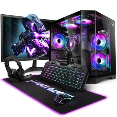 Vibox PC Gamer Complet - Ryzen 3 3200G, Graphiques intégrés, 8 Go RAM, 480 Go SSD, Linux, WiFi